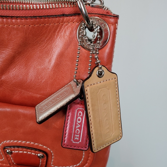 Tangerine Coach Hand Bag - Picture 3 of 8